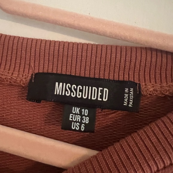 Missguided Pink Frill Sweater Dress - Picture 2 of 2